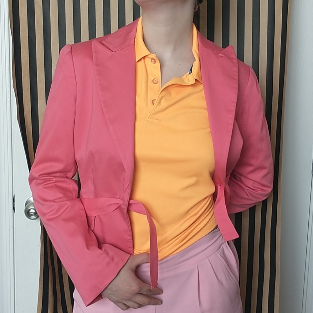 Moda international suit jacket blazer pink